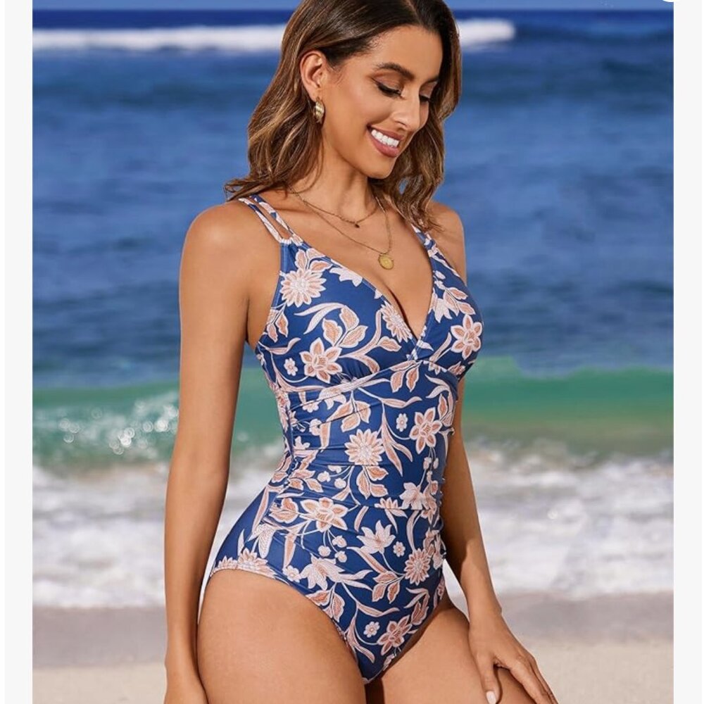 Floral One-Piece Swimsuit - Picture 4 of 6